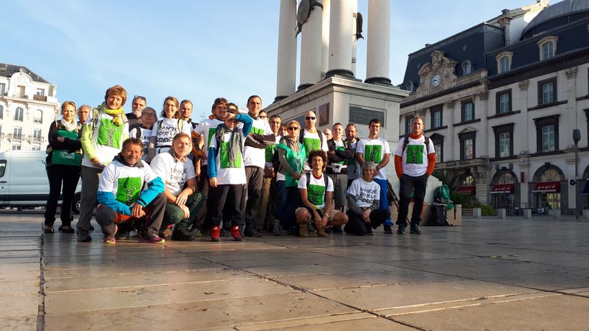 Les "marcheurs" de l'étape clermontoise de la Marche pour la forêt.