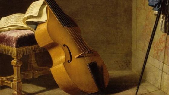 Basse de viole, partition et épée par J.B Oudry (1686-1755) / Musicopolis ©Getty