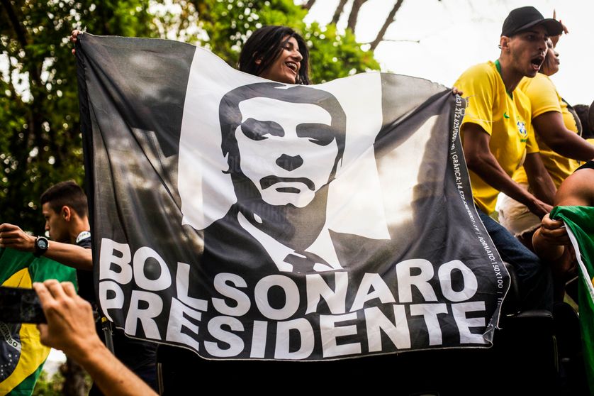 Partisans de Jair Bolsonaro réunis à Rio le 29 septembre 2018