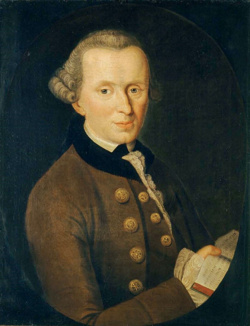 Portrait d'Emmanuel Kant par Johann Gottlieb Becker, 1768