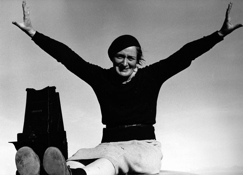 Dorothea Lange sur son terrain photographique, en mission pour la FSA avec Paul Taylor
