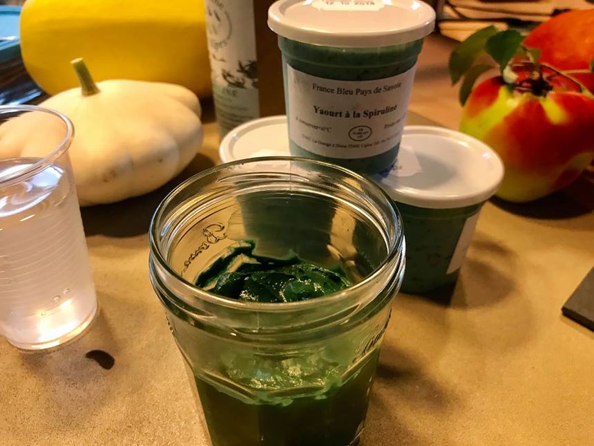 Guacamole, et tapenade à la spiruline de Bruno Chatelard de Coise St Jean Pied Gauthier