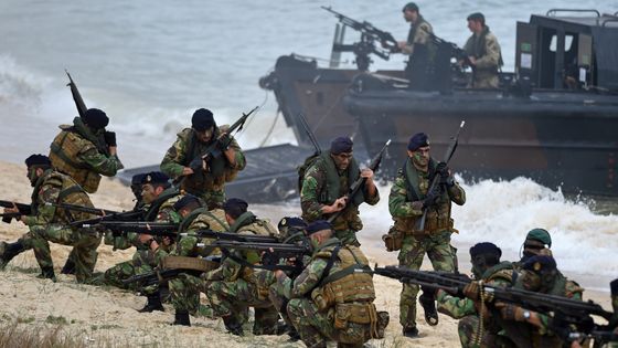 Un précédent exerce militaire de l'Otan, au Portugal (5 novembre 2015) ©AFP - FRANCISCO LEONG