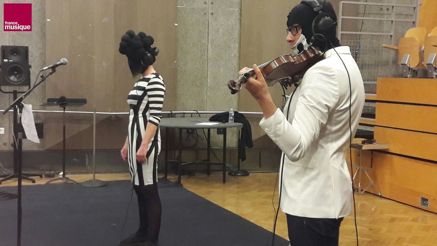Delphine et William au studio 107
