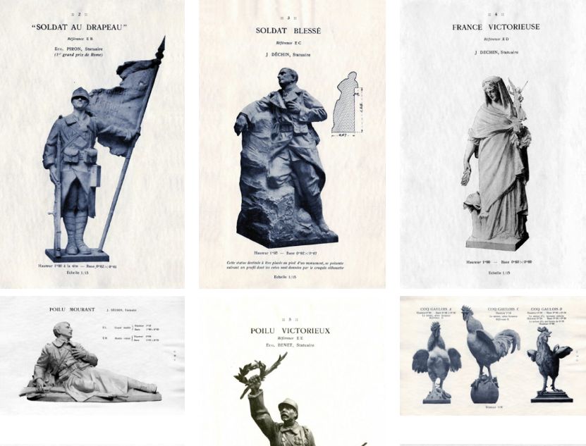 Extraits des catalogues distribués aux communes