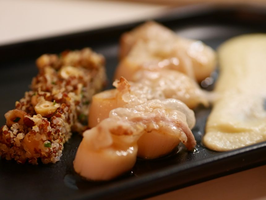 St Jacques au lard colonatta et crème de panais