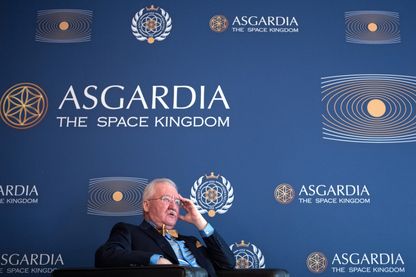 Igor Ashurbeyli, auto-proclamé premier chef d’État de la “nation spatiale” Asgardia, le 25 juin 2018. Igor Ashurbeyli, auto-proclamé premier chef d’État de la “nation spatiale” Asgardia, le 25 juin 2018.