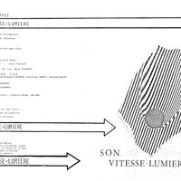 scan du livret de l'ACR "Son Vitesse-Lumière" de François Bayle - 1985