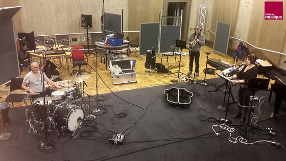 Missing Waves en enregistrement au studio 107 ©Radio France - Soizic Noël