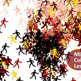 Affiche du colloque "Migrations, réfugiés, exil", colloque de rentrée 2016, du Collège de France