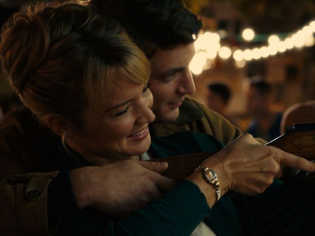 Virginie Efira et Niels Schneider sur le tournage du film "Un Amour impossible" de Catherine Corsini, une adaptation du roman de Christine Angot (sortie le 07 novembre 2018)