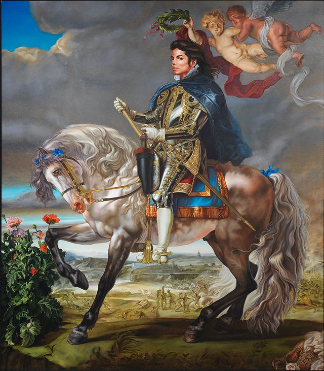 Kehinde Wiley Equestrian Portrait of King Philip II (Michael Jackson), 2010. © Adagp, Paris 2018