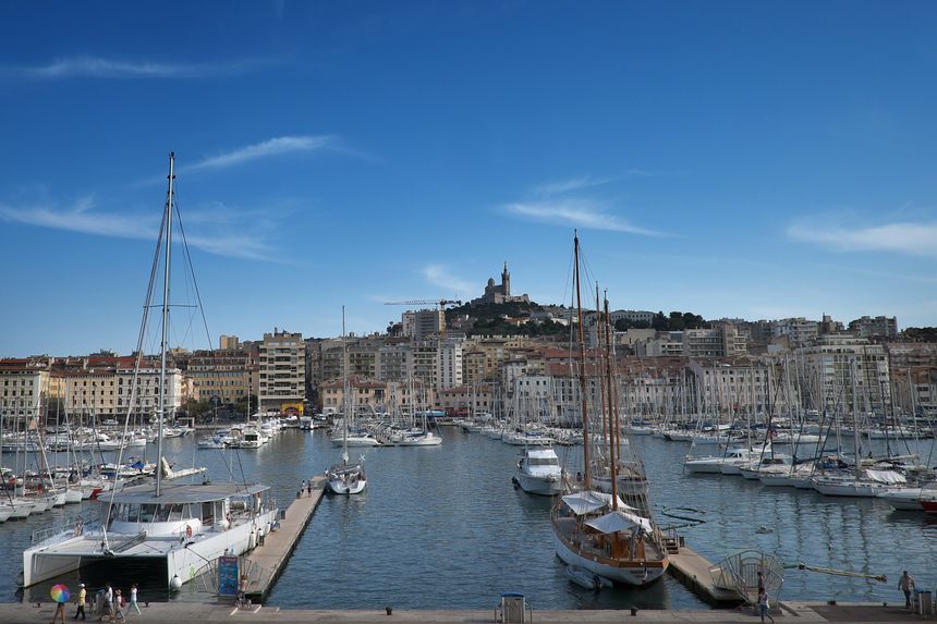 Le Vieux-Port à Marseille. Jean-Louis Comolli a consacré plusieurs films à la cité phocéenne.