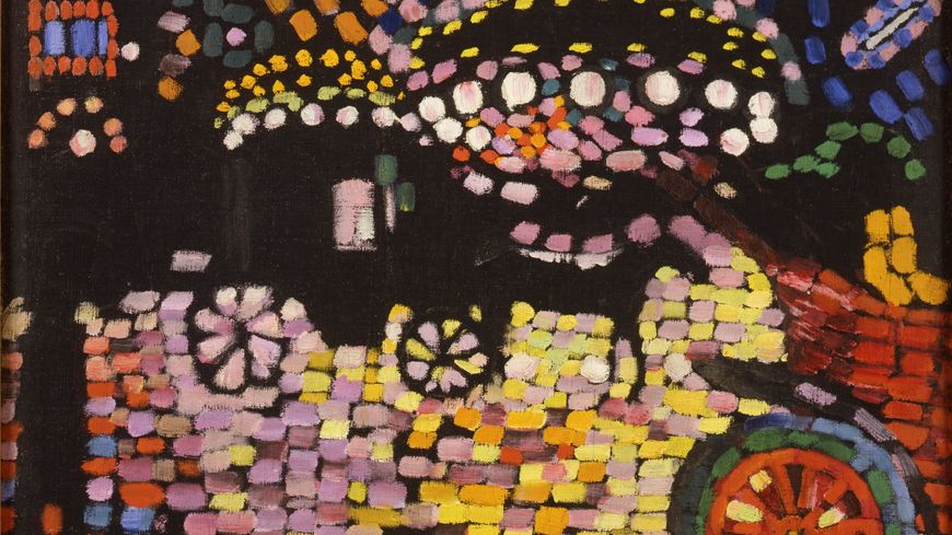 Robert Delaunay, Paysage Nocturne (le fiacre), 1906/1907 Huile sur toile, 43 x 58 cm Collection particulière, Courtesy Galerie Louis Carré & Cie