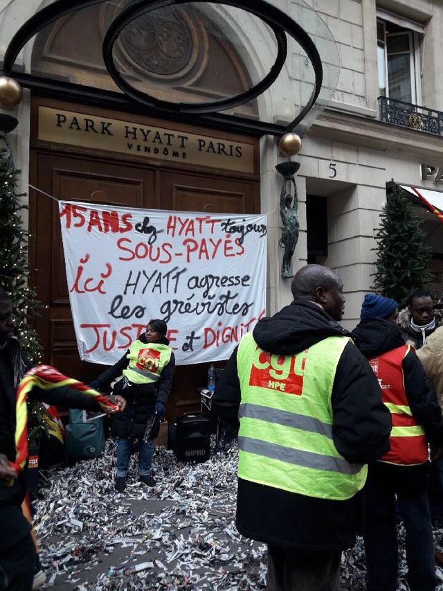 Grèvistes d'Hyatt
