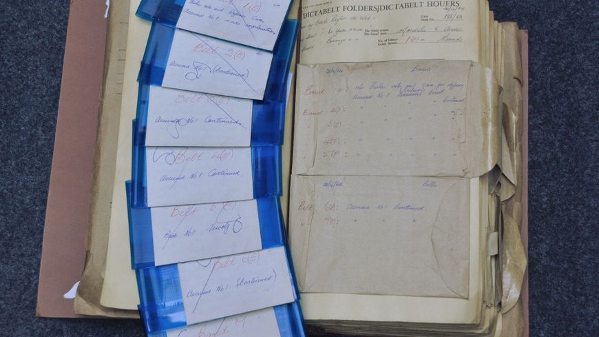 Quelques dictabelts du procès de Rivonia