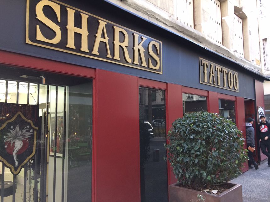 Le "Shark's Tattoo" installé à Saint Etienne