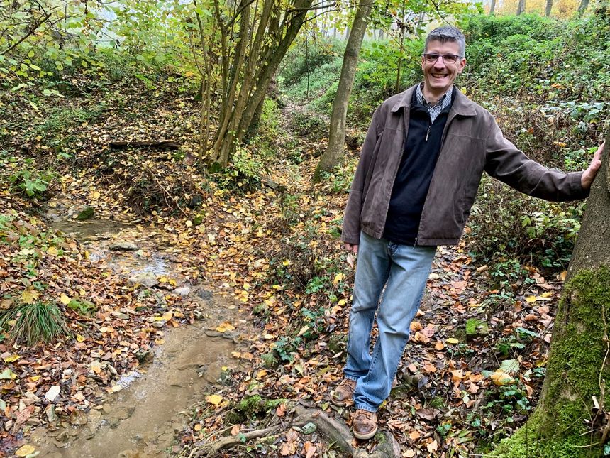 Kuttolsheim, Alain Albrecht à la source de la Souffel