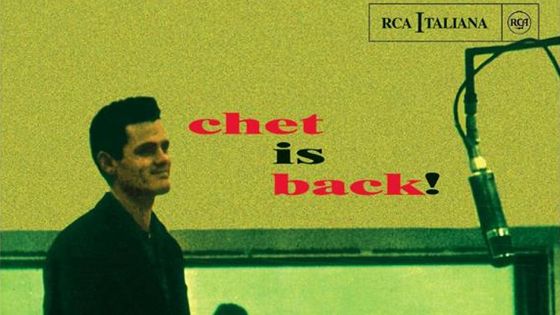 Pochette du disque de Chet Baker "Chet is back !" (détail) sur lequel intervient Ennio Morricone et son orchestre - RCA