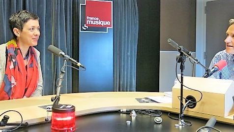 France Musique, studio 131... Chantal Cazaux "Giuseppe Verdi, mode d'emploi" & Philippe Venturini ©Radio France - Annick Haumier