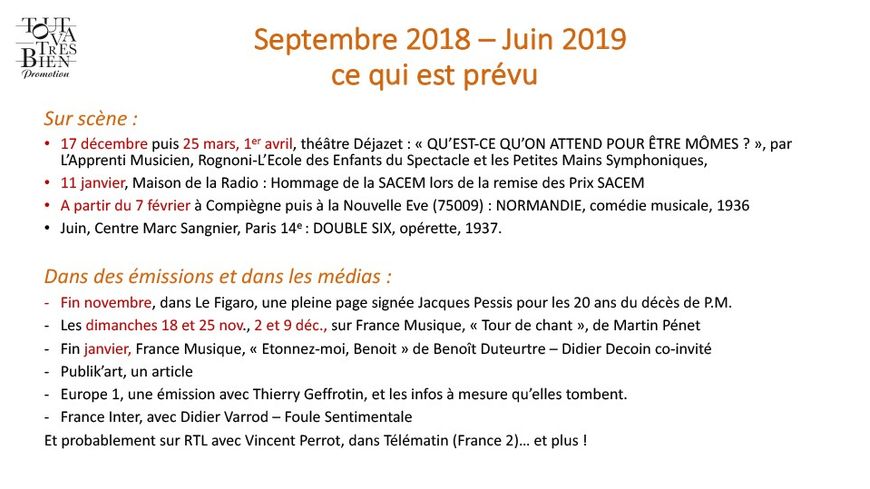 Programme autour de l'anniversaire Paul Misraki