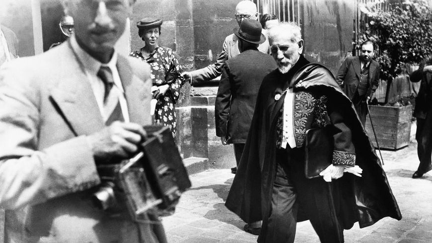 Charles Maurras à l'Accadémie française, le 8 juin 1939