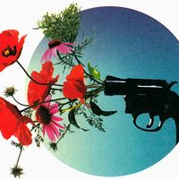 Détail de la couverture du livre : "La fleur au fusil - Nutrition, santé, climat : la science des plantes sauvages pour sauver l’homme" de George Oxley.