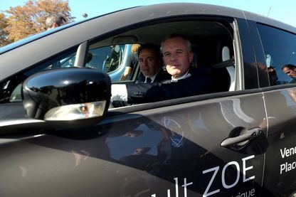 François de Rugy testant une Zoé (Renault) en octobre 2018 François de Rugy testant une Zoé (Renault) en octobre 2018