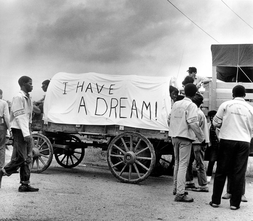 Mule train Leaves for Washington, Poor People's March