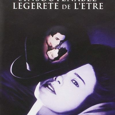 Affiche du film "L'insoutenable légèreté de l'être" réalisé par Philip Kaufman en 1988