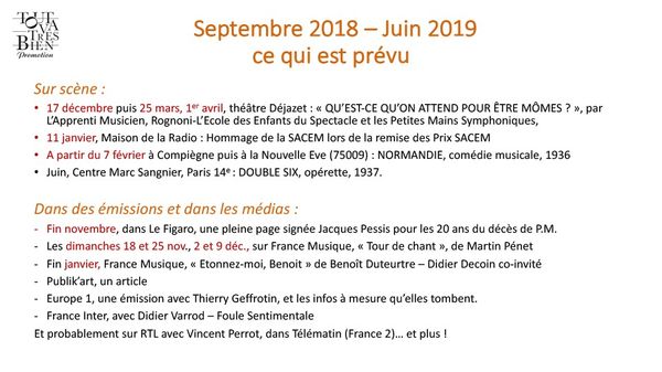 Programme autour de l'anniversaire Paul Misraki
