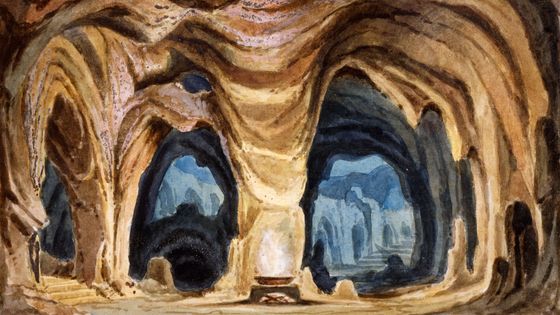 Décor de Girolamo Magnani pour Macbeth de Verdi en 1874 (Milan) ©Getty - De Agostini Picture Library