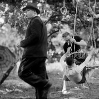 Tournage du film de Jean Renoir « Une partie de campagne », 1936 Négatif verre au gélatino-bromure d’argent Paris, Centre Pompidou - Musée national d'art moderne - Centre de création industrielle