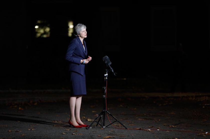 La Première ministre britannique, Theresa May