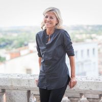 Claire Chazal au 10e Festival du film francophone d'Angoulême, le 22 août 2017.