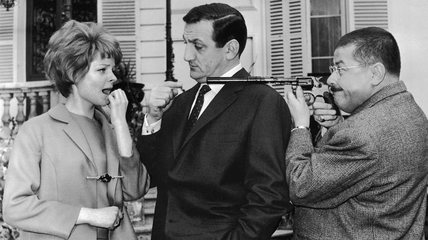 Sabine Sinjen, Lino Ventura et Francis Blanche ( Les Tontons flingueurs)