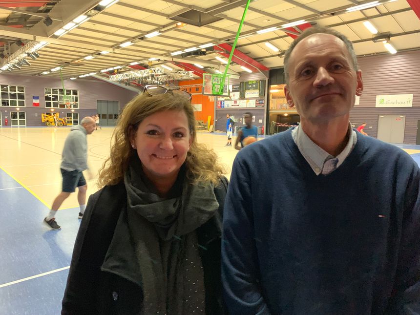 Eschau, Veronique Sery présidente et Christophe Sprauel vive pdt Basket Club