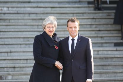 Theresa May et Emmanuel Macron Theresa May et Emmanuel Macron