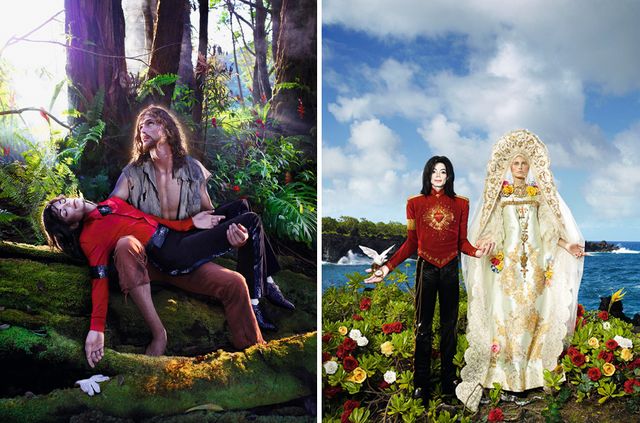 David LaChapelle, American Jesus: Hold Me, Carry Me Boldly, et The Beatification: I’ll Never Let You Part For You’re Always In My Heart 2009. © Adagp, Paris 2018