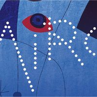 Affiche de l'exposition Miró au Grand-Palais (détail). Photo Calder Foundation, New York / Art Resource, NY Design c-album / adaptation Alain Bourdon