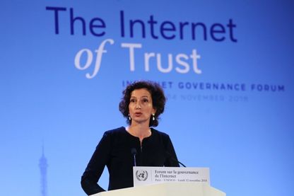 Discours d'Audrey Azoulay, Directrice générale de l'UNESCO, au Forum sur la gouvernance de l'Internet Discours d'Audrey Azoulay, Directrice générale de l'UNESCO, au Forum sur la gouvernance de l'Internet