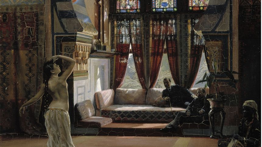 « Almée, une danseuse Egyptienne » par le peintre finlandais Gunnar Berndtson (1854-1895).