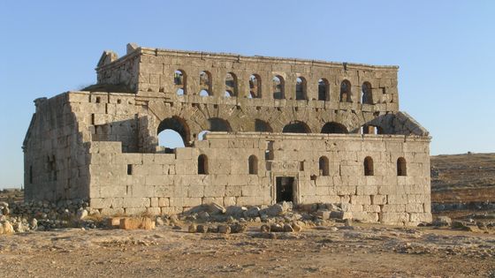 Eglise de Mouchabbak, sur le plateau calcaire, Syrie VIe siècle - Widad Khoury (DR)