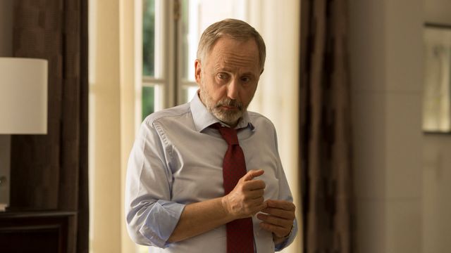 Fabrice Luchini, dans le rôle d'un homme d'affaire victime d'un AVC, dans "Un Homme pressé" (film d'Hervé Mimran, sortie le 07 novembre 2018)