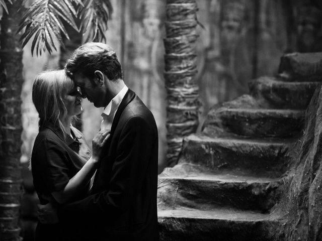 Joanna Kulig et Tomasz Kot, sur le tournage de "Cold War" de Paweł Pawlikowski, film dramatique polonais sur un amour impossible en pleine Guerre Froide.
