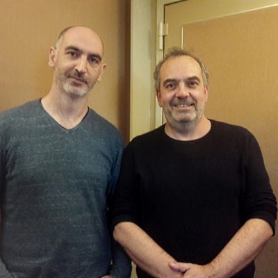 Colin Roche et Bruno Letort au studio 151