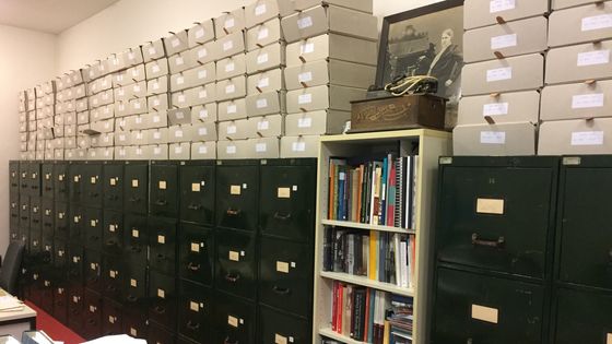 Les archives sonores ("Lautarchiv") de l'Université Humboldt de Berlin. Département de Musicologie, novembre 2018 ©Radio France - Ludovic Piedtenu