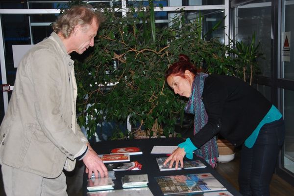 Franz Hautzinget et Isabelle Duthoit préparant le festival