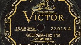 78 tours de "Georgia on my mind" de et par Hoagy Carmichael, 1930 - RCA Victor Company Inc.
