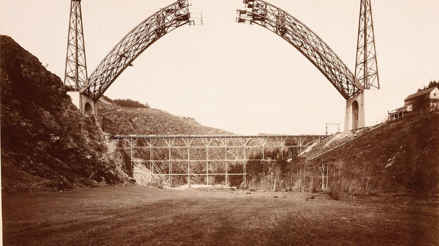 Alphonse Terpereau, "Le viaduc de Gabarit", état des travaux le 6 avril 1884 (© Musée d'Orsay, Dist. RMN-GPAlexis Brandt)